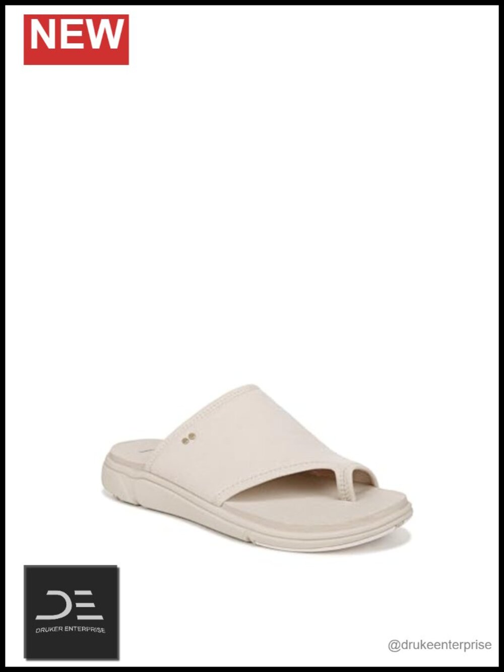 Women's Slip-On Slide Sandals Cushioned Flexible Knit Fabric Toe Loop